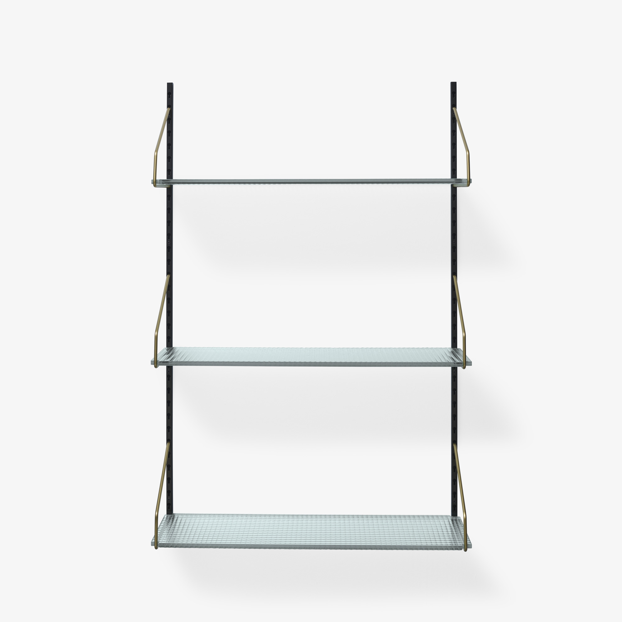 Image Wall-mounted bookshelf with glass shelves  1