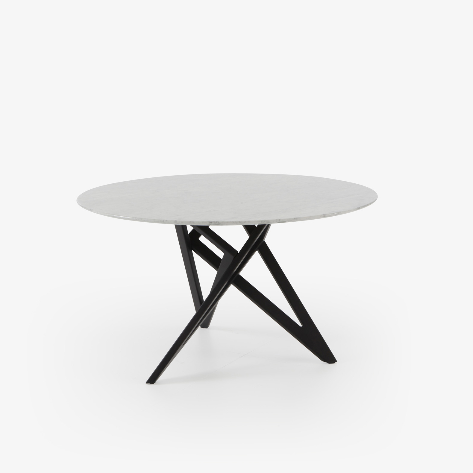 Image Round dining table base in black stained ash  4