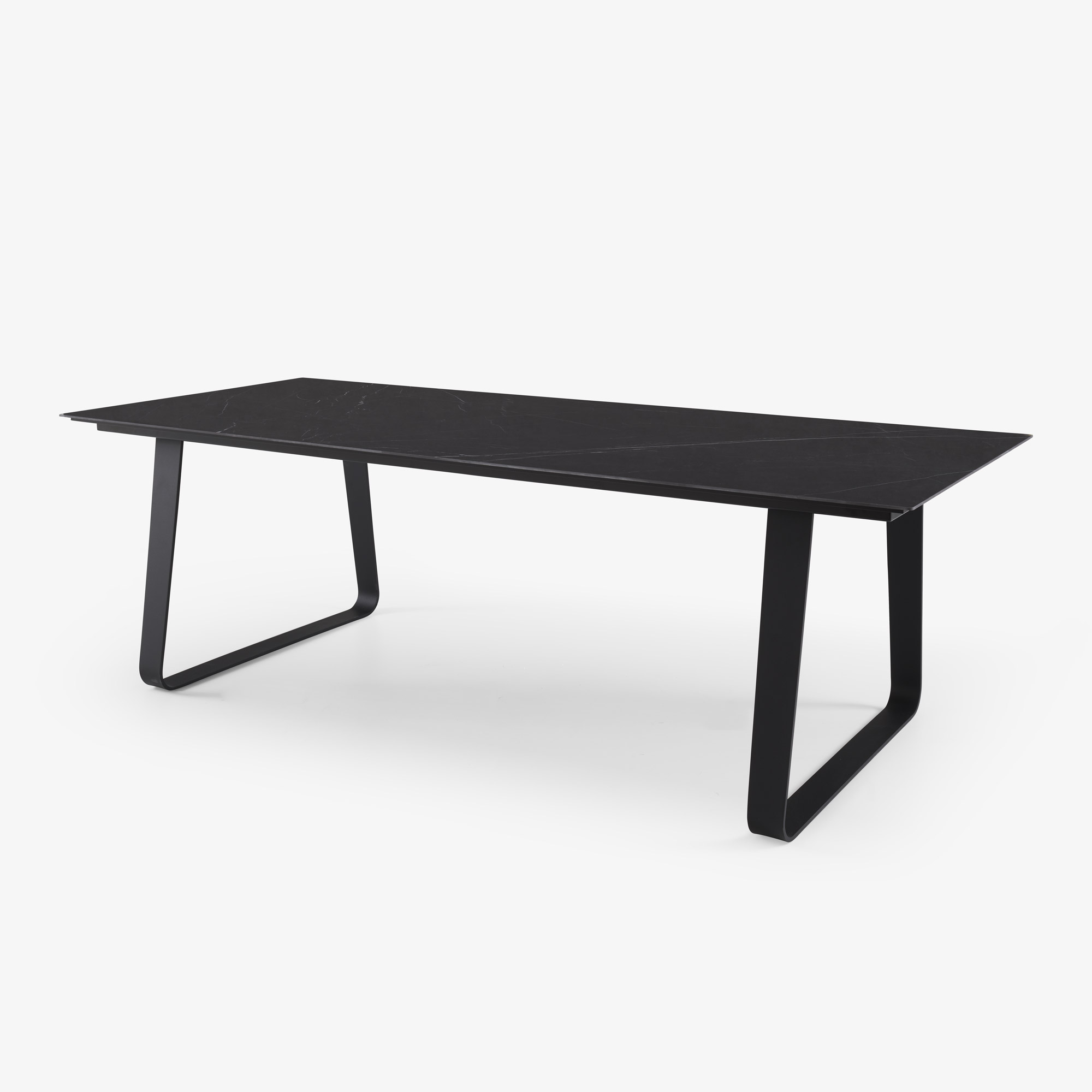 Image Dining table black lacquered base  2