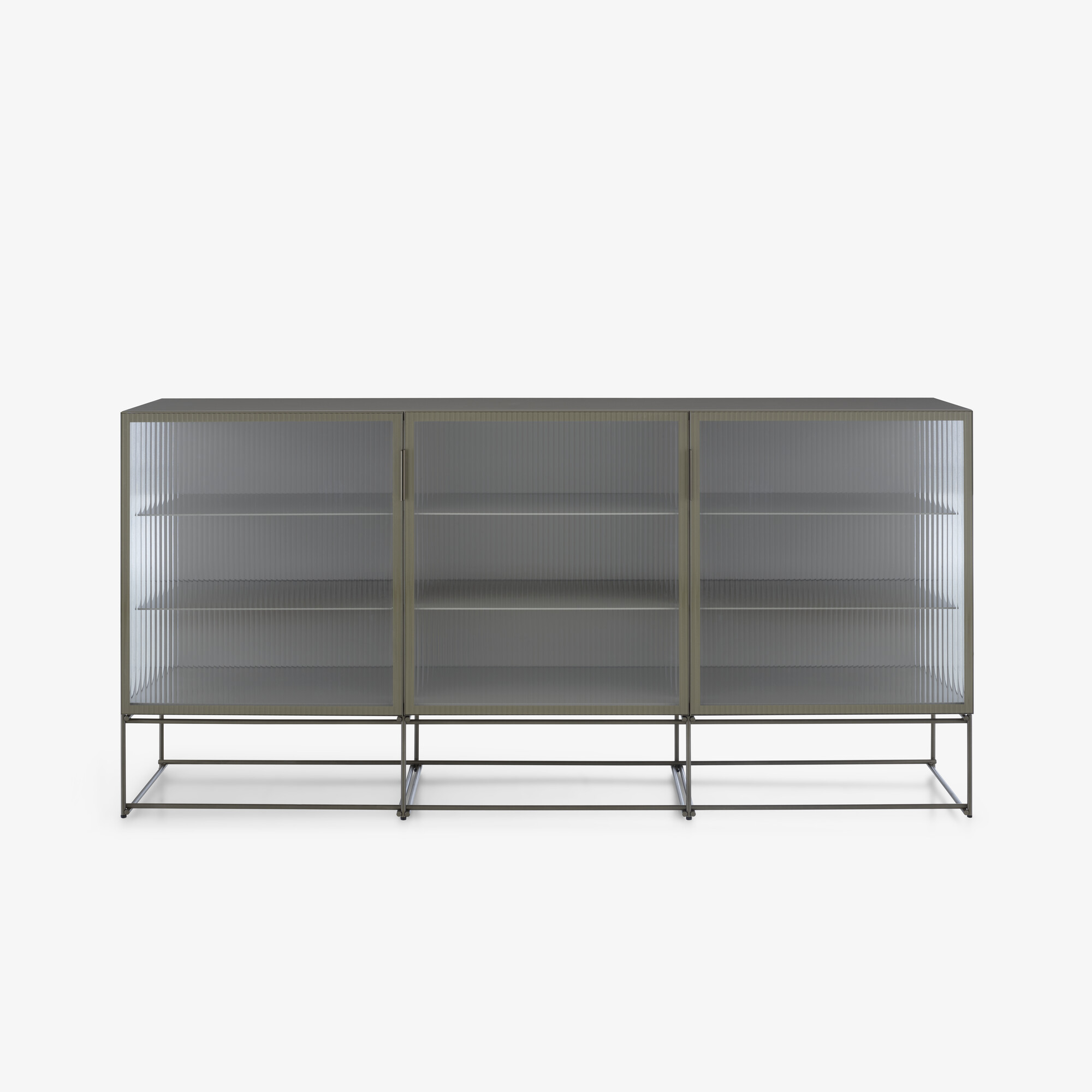 Image 3-door sideboard clear glass front k 6 1