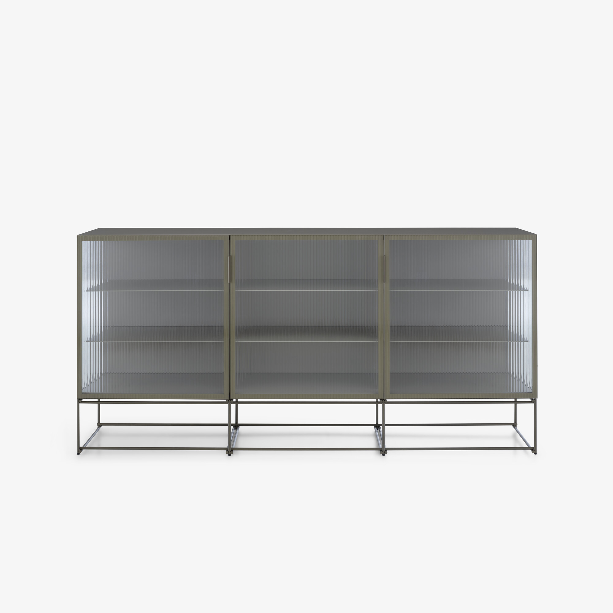 Image 3-DOOR SIDEBOARD CLEAR GLASS FRONT K 6