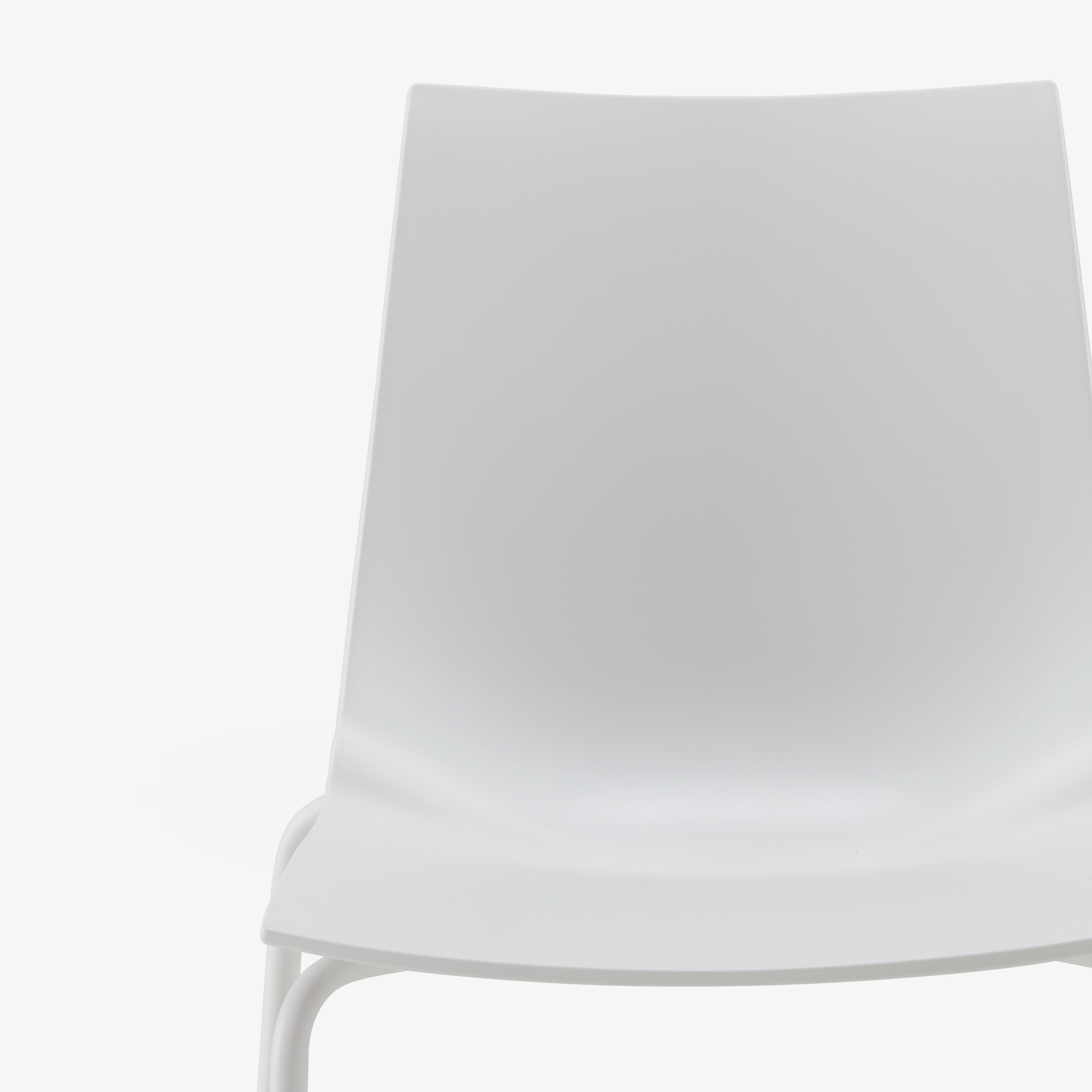 Image Set of 2 chairs white white lacquered base 3