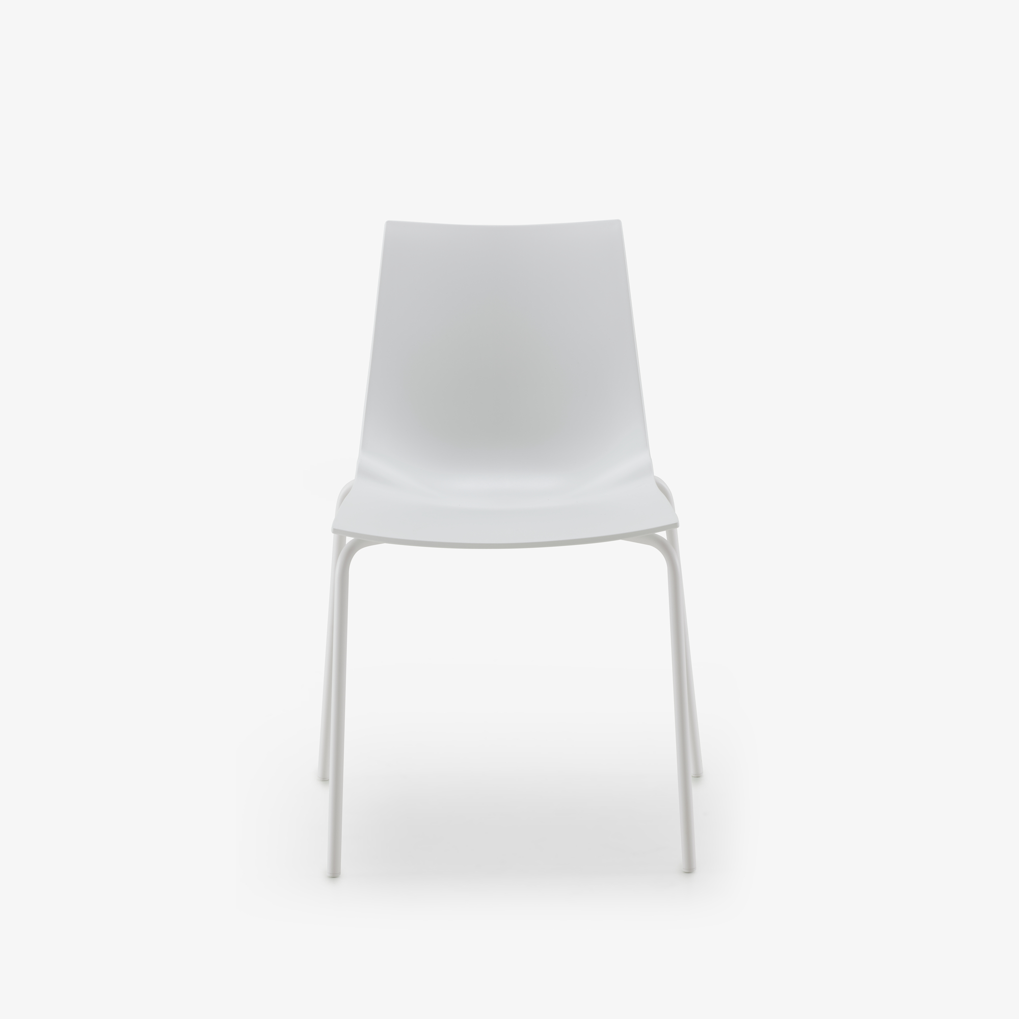 Image SET OF 2 CHAIRS WHITE WHITE LACQUERED BASE