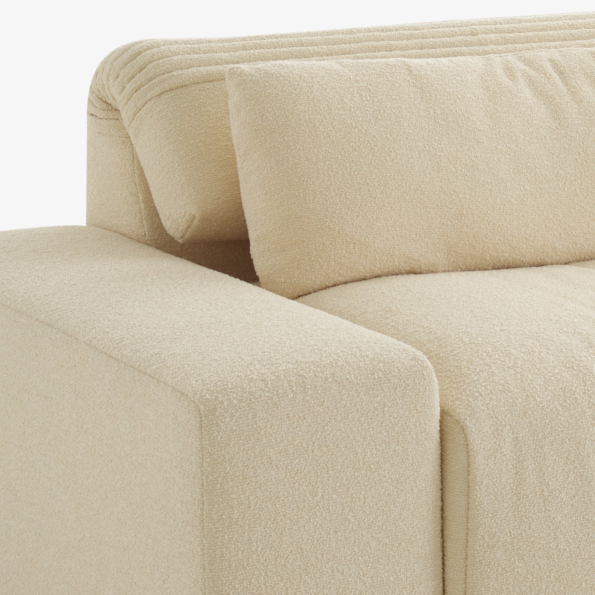 Image Large settee with broad armrest without lumbar cushion 9