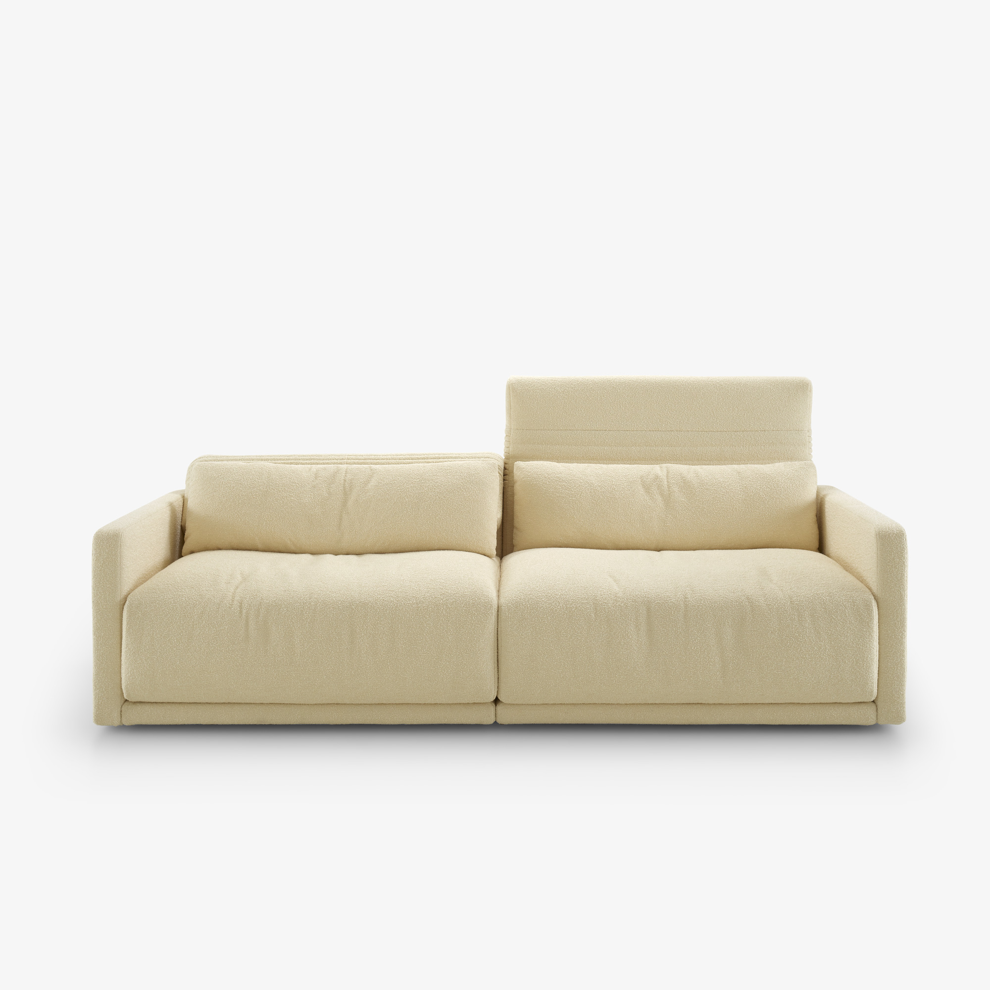Image Large settee with slim armrest without lumbar cushion 1