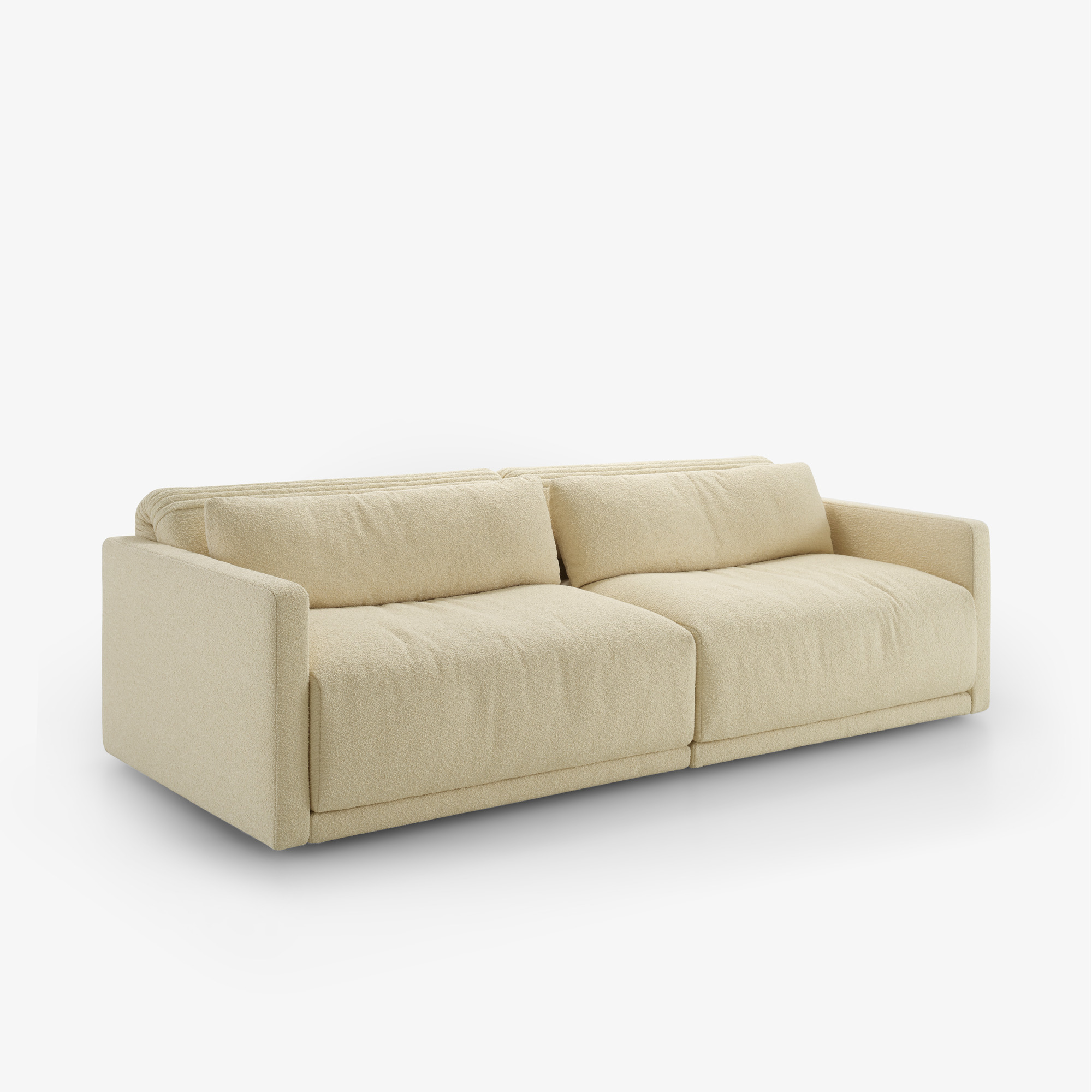 Image Large settee with slim armrest without lumbar cushion 2