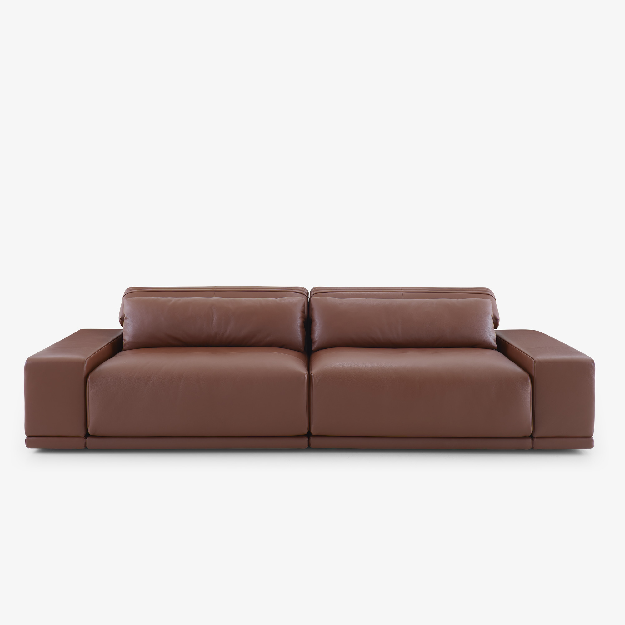 Image Large settee with broad armrest without lumbar cushion 1