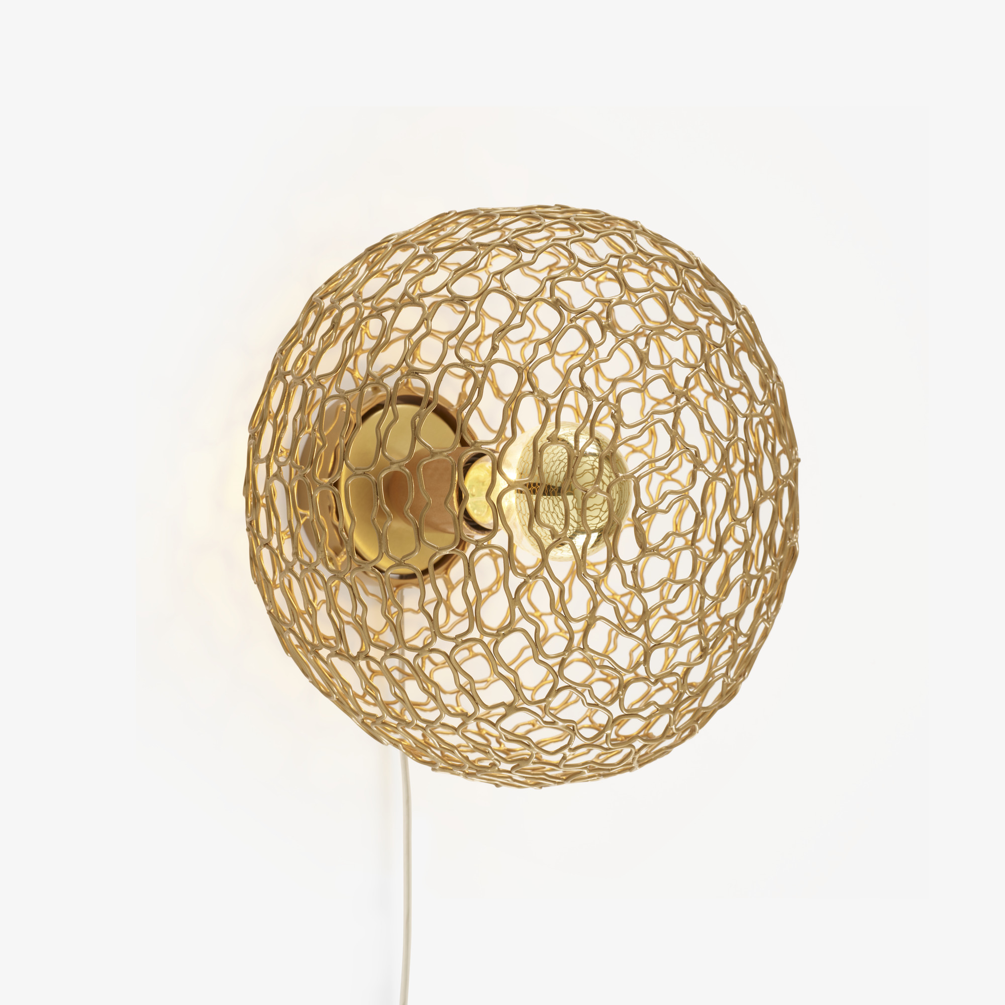 Image Wall light brass grille  2