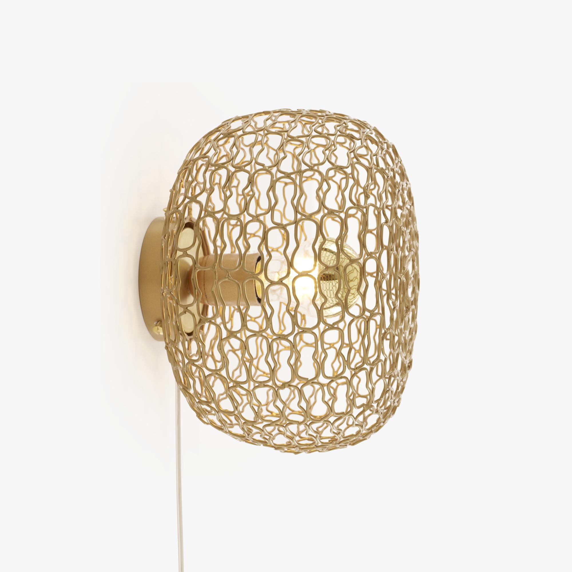 Image Wall light brass grille  1