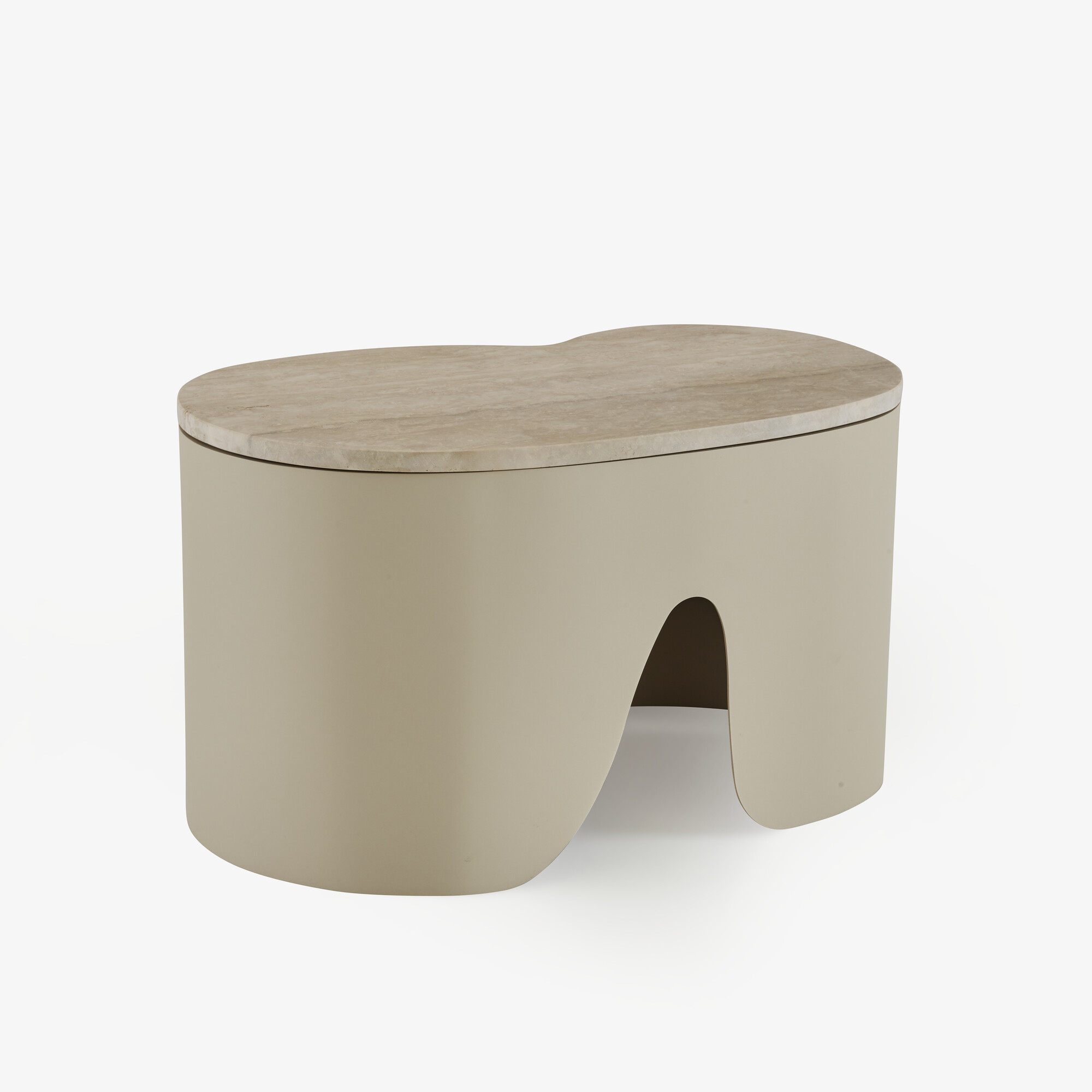 Image Table basse plateau en travertin petit modèle 3