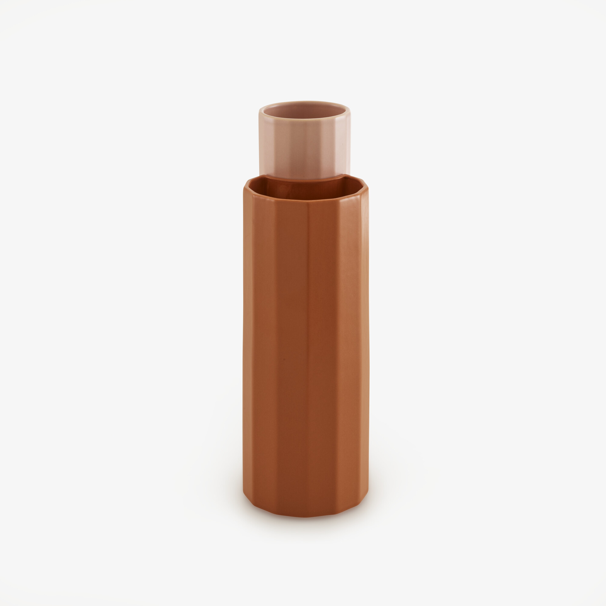 Image Vase "2 en 1" cannelle / rose 3