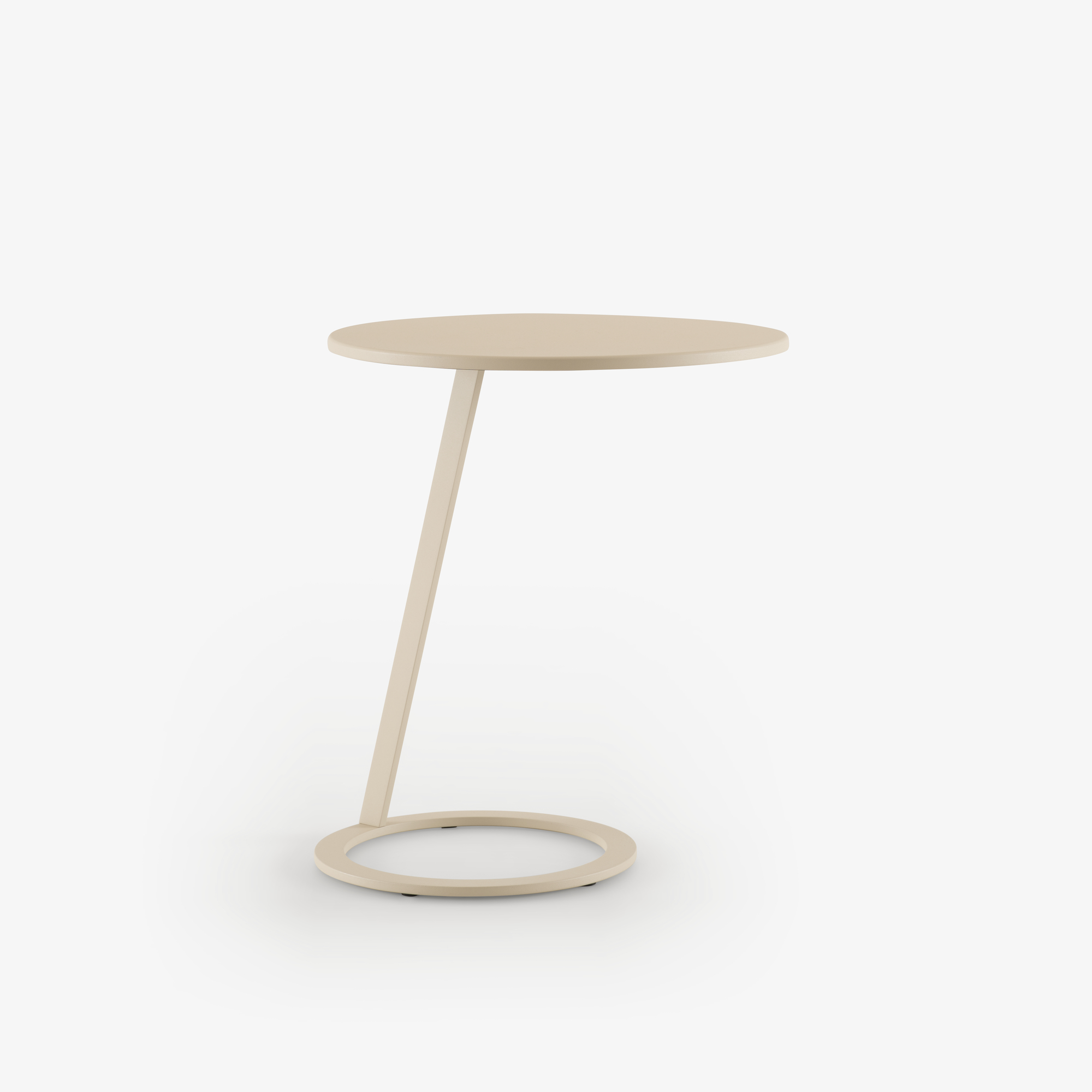 Image Guéridon laque beige texturé  1