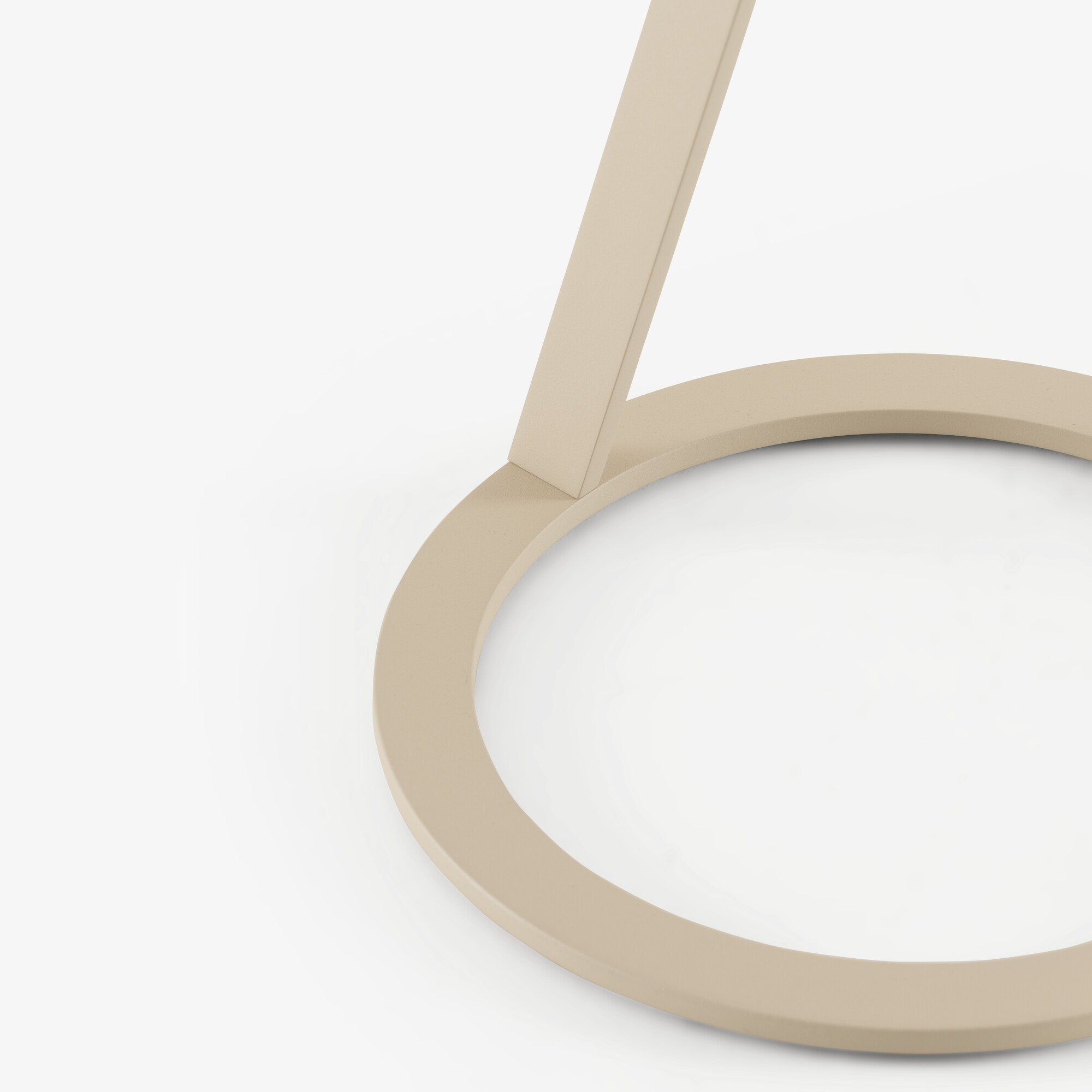 Image Guéridon laque beige texturé  3