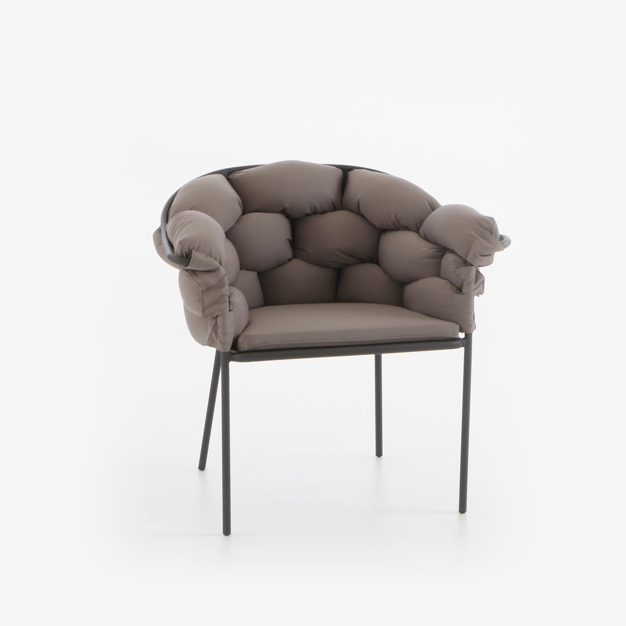 Image Carver chair taupe / charcoal structure  2