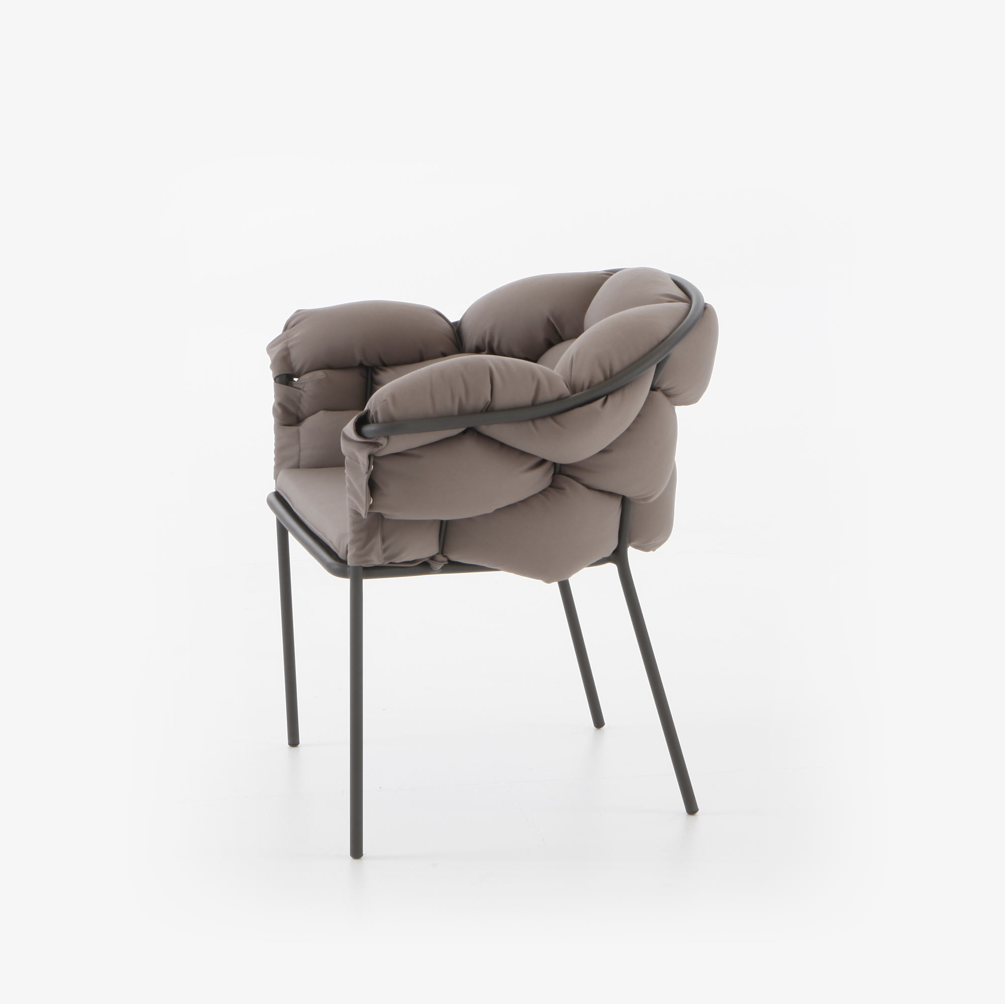 Image Carver chair taupe / charcoal structure  3