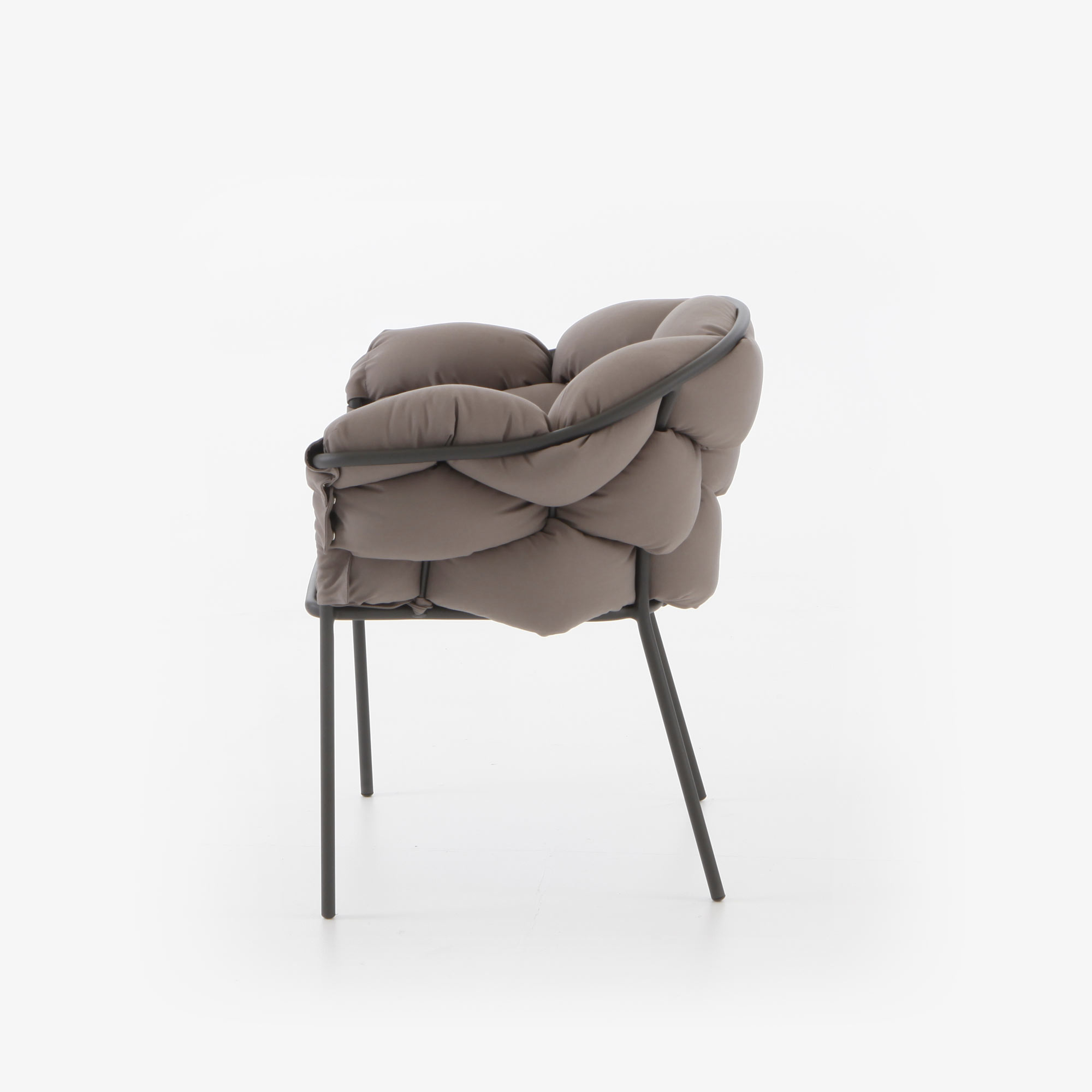 Image Carver chair taupe / charcoal structure  4