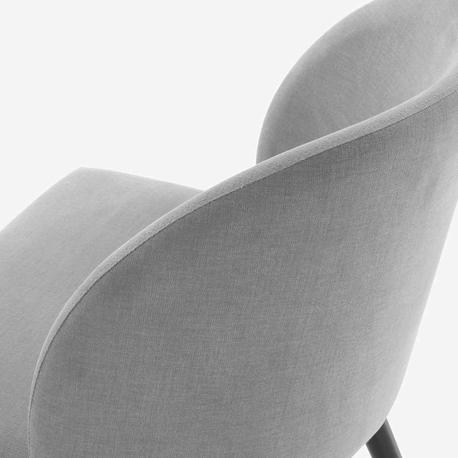Image Chaise tissu gris clair  6