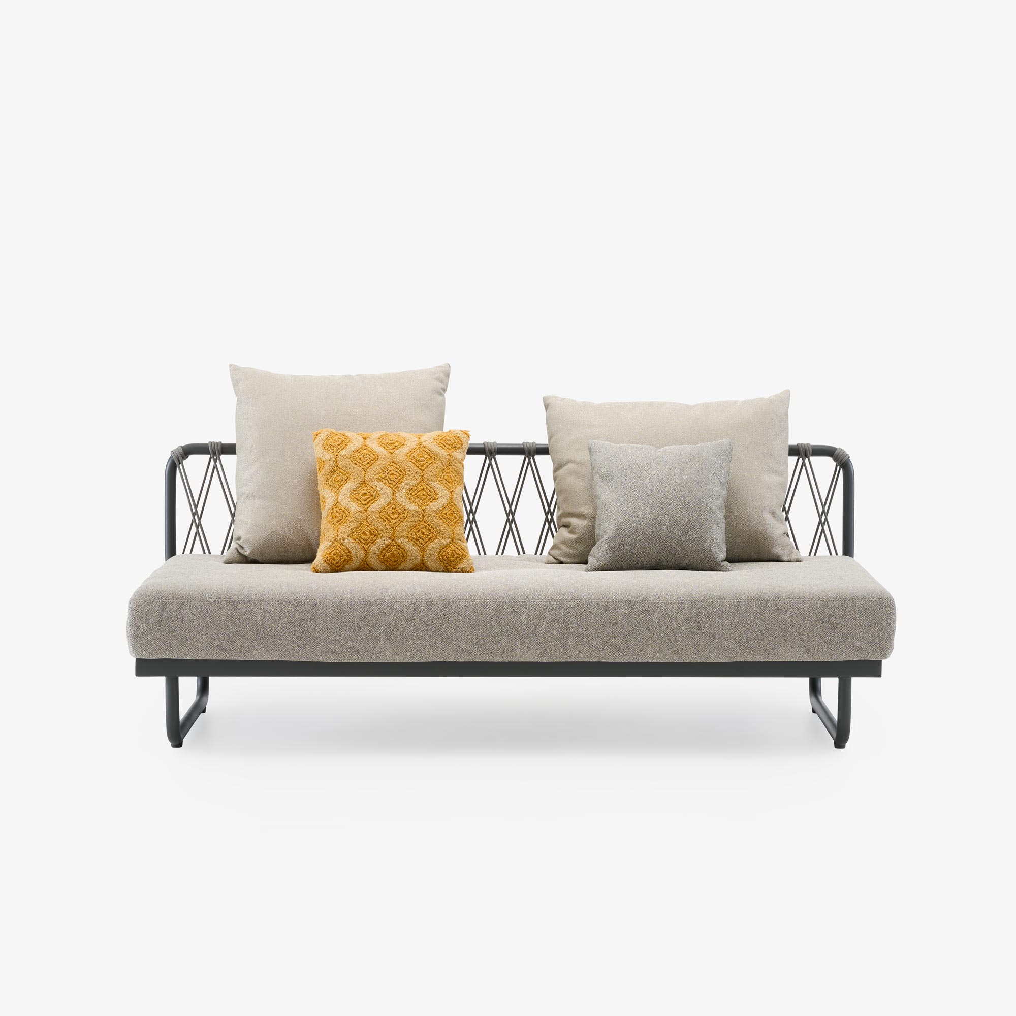 Image Canapé + coussin wave coloris gingembre avec housse de protection  1