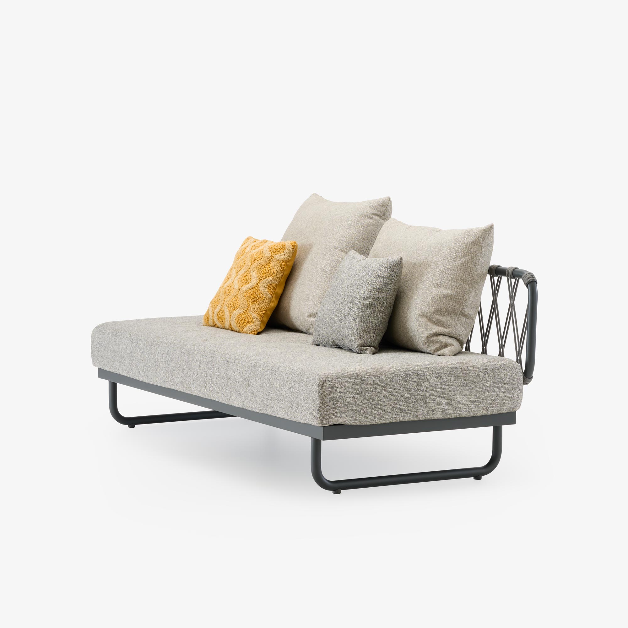 Image Canapé + coussin wave coloris gingembre avec housse de protection  2