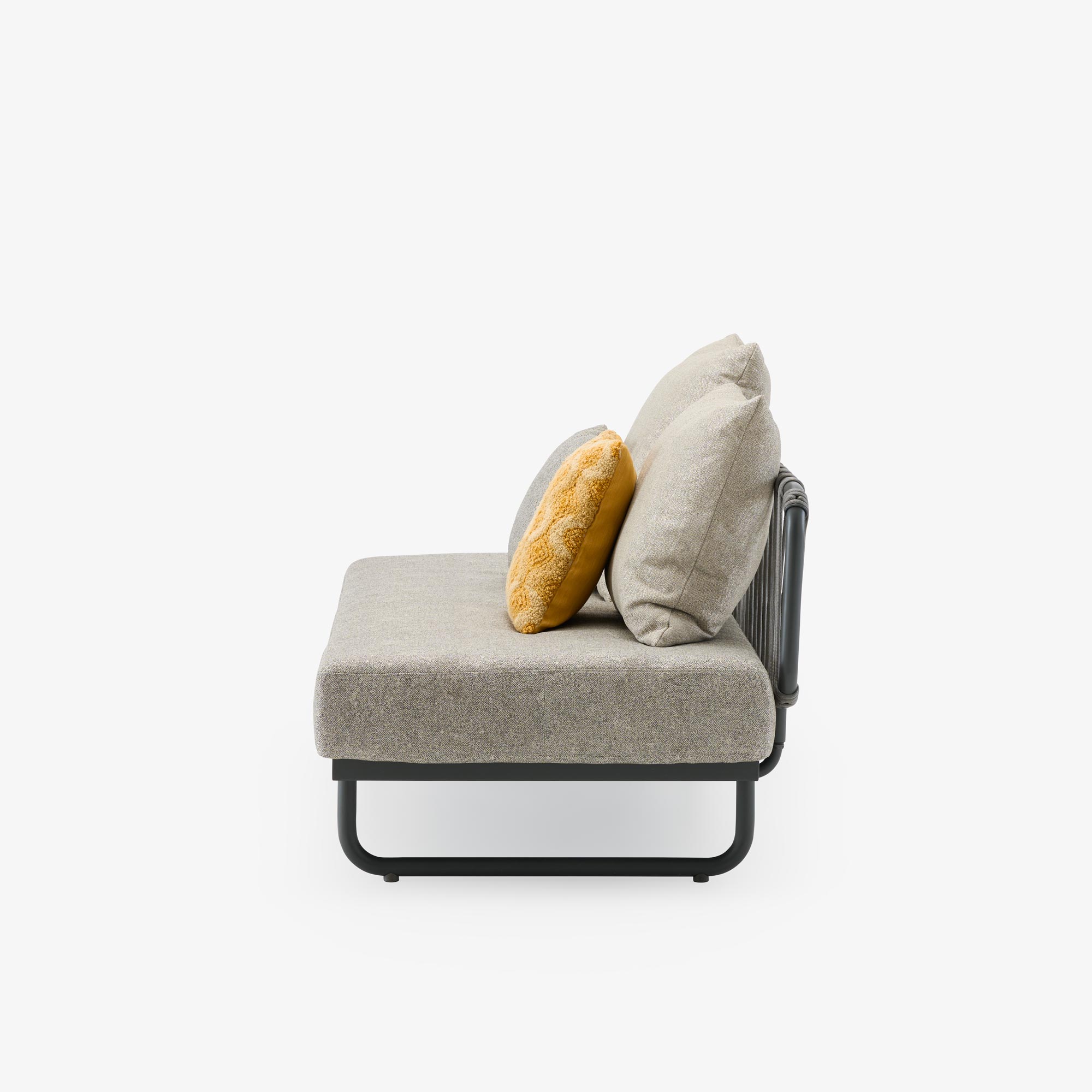 Image Canapé + coussin wave coloris gingembre avec housse de protection  3
