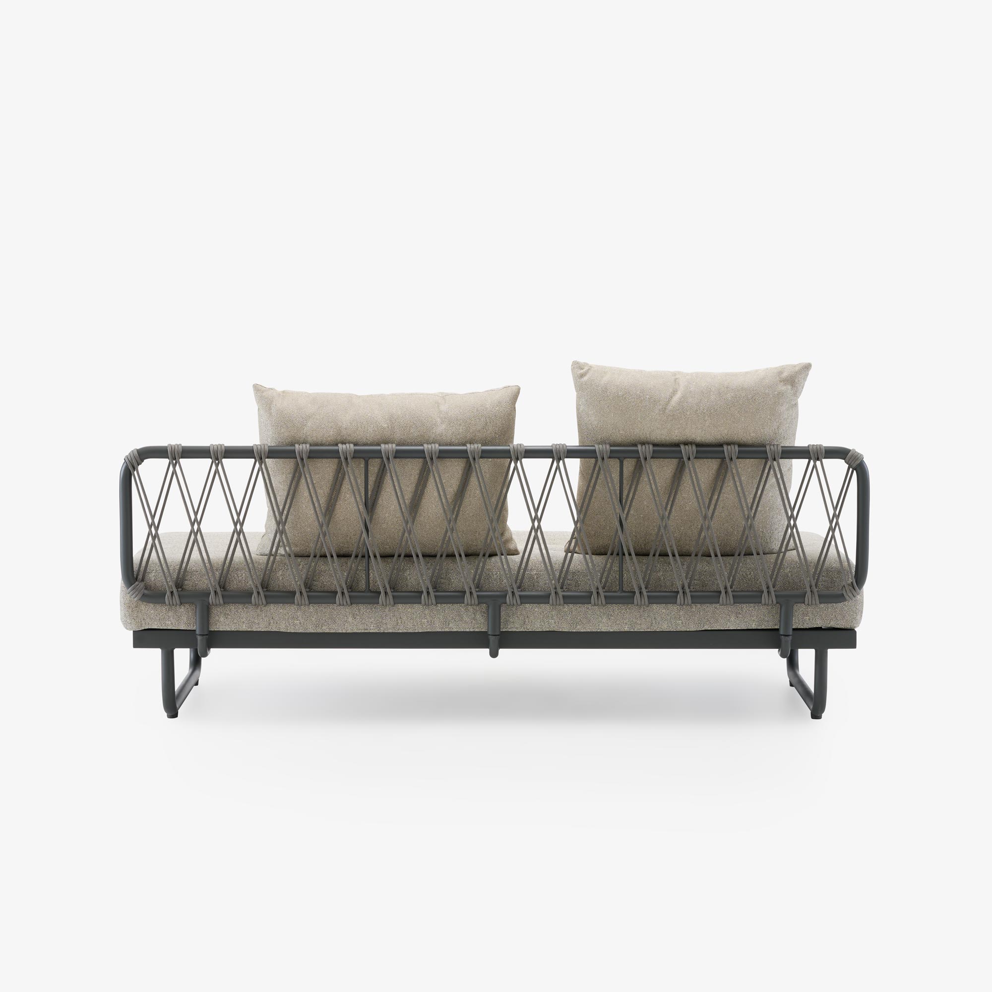 Image Canapé + coussin wave coloris gingembre avec housse de protection  5