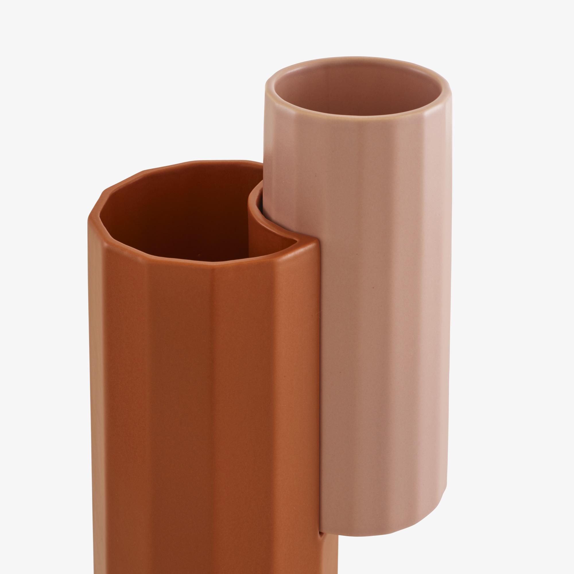 Image Vase "2 en 1" cannelle / rose 5