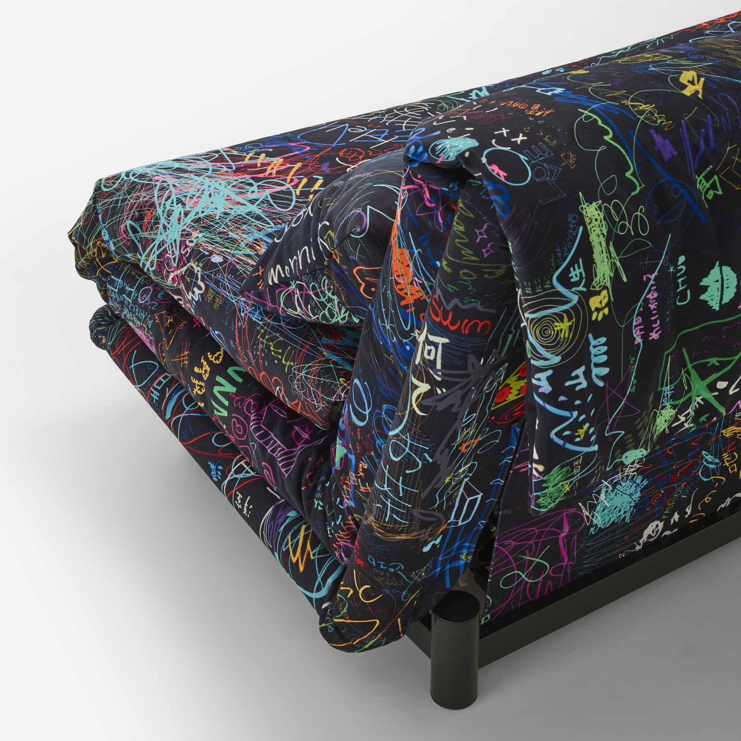 Image Bedsettee 155 without arms with lumbar cushions soft version tam fabric 7