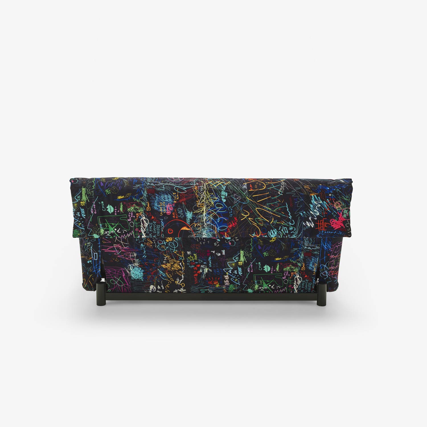 Image Bedsettee 155 without arms with lumbar cushions soft version tam fabric 5