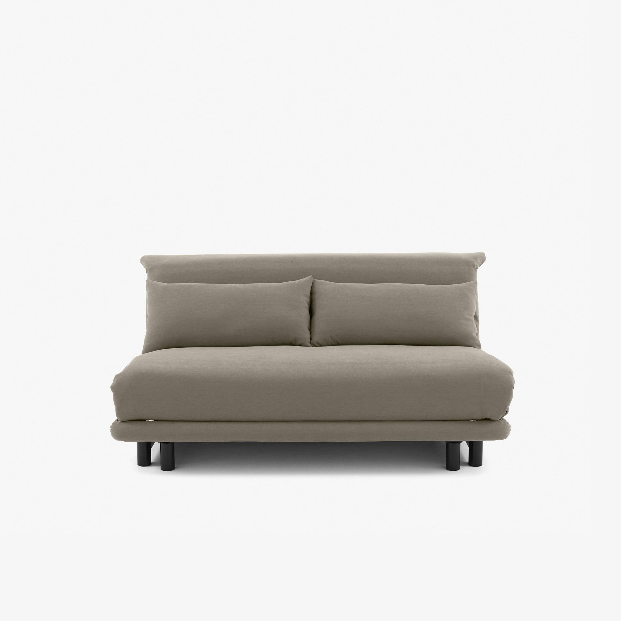 Image Bedsettee 155 without arms with lumbar cushions bultex mattress amalfi fabric 1