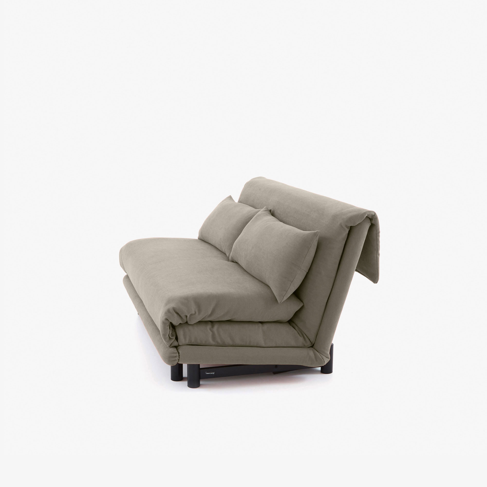 Image Bedsettee 155 without arms with lumbar cushions bultex mattress amalfi fabric 3