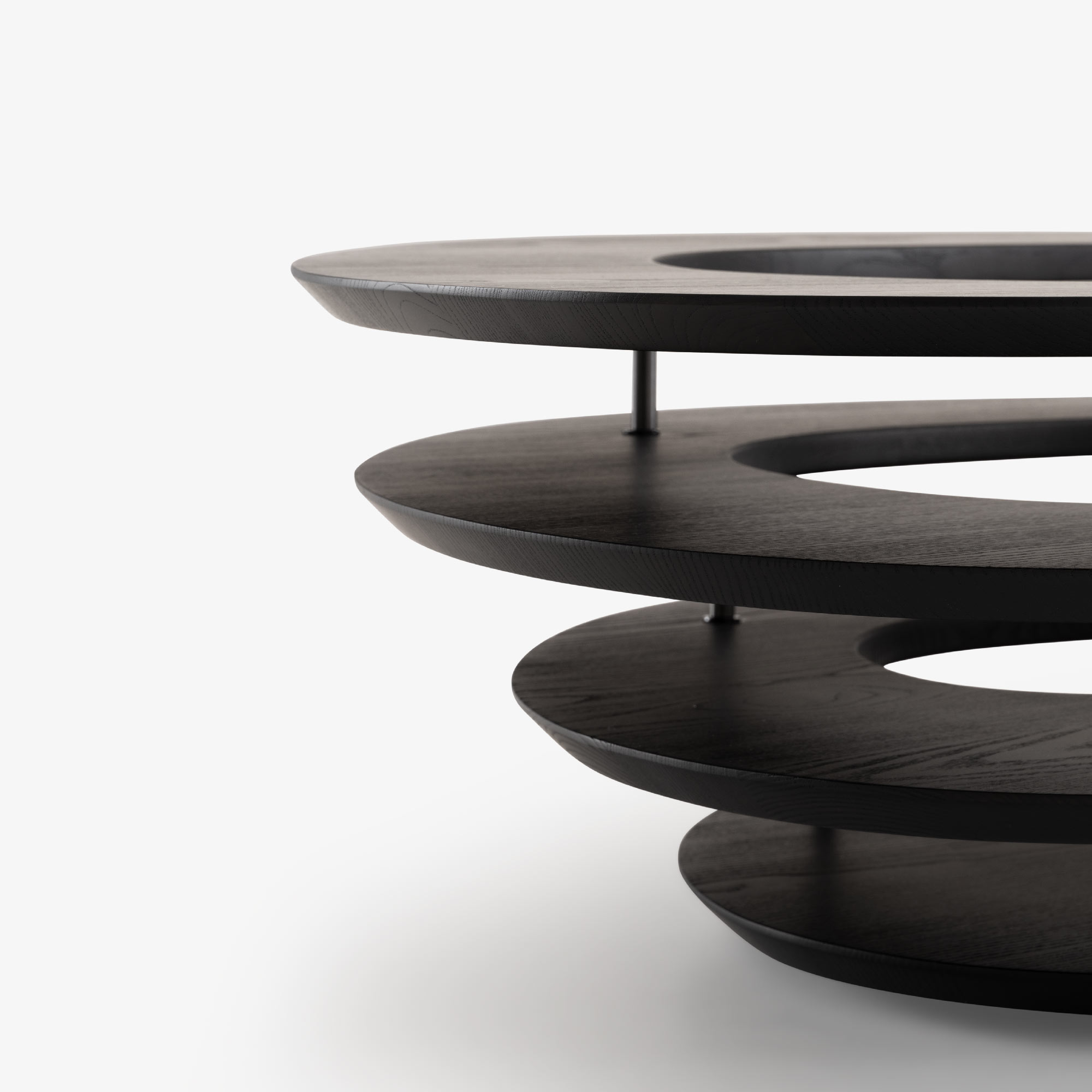 Image Low table black stained ash  5