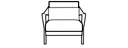 ARMCHAIR ARMS IN ALUMINIUM COMPLETE ITEM