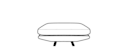 PETIT POUF CARRE PROFONDEUR 100 
