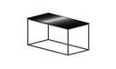 TABLE BASSE MEDIUM PLATEAU GRÈS CÉRAME MARQUINIA PIÉTEMENT LAQUÉ BLANC