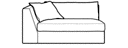1-ARMED SETTEE  