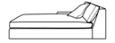 LOUNGE SETTEE RIGHT WITH ARMREST B 