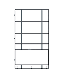 BIBLIOTHÈQUE POUR COFFRE BAS 